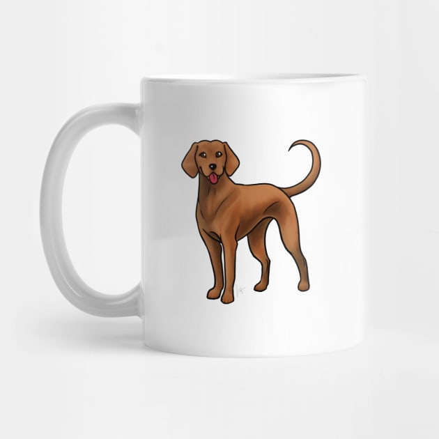 Dog - Redbone Coonhound - Red by Jen's Dogs Custom Gifts and Designs